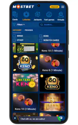mostbet app lottery