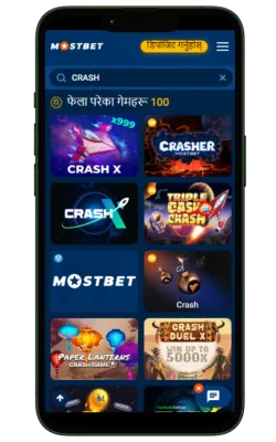 mostbet app crash games