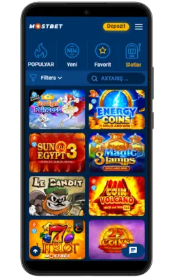 mostbet kazino app Slot oyunları