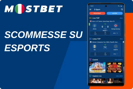 mostbet app scommesse e-sportive