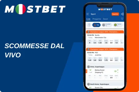 mostbet app scommesse sportive