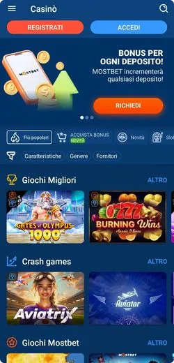 mostbet casino app