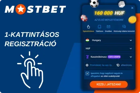 1-kattintásos regisztráció Mostbet registration