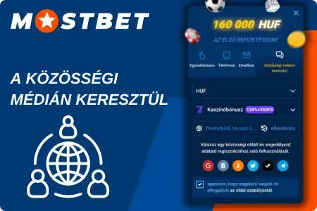 Regisztráció Közösségi Hálózatokon Keresztül Mostbet registration bonus