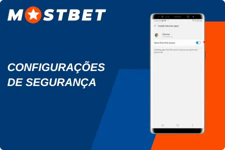 Configurações de segurança Mostbet app