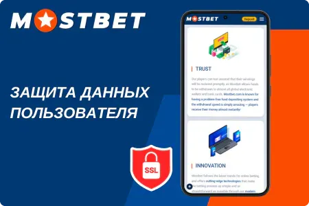 Надежная система защиты данных Mostbet