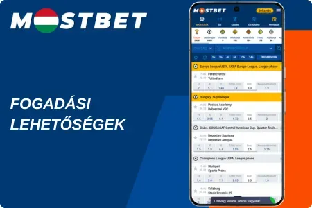 Mostbet fogadások széles választéka