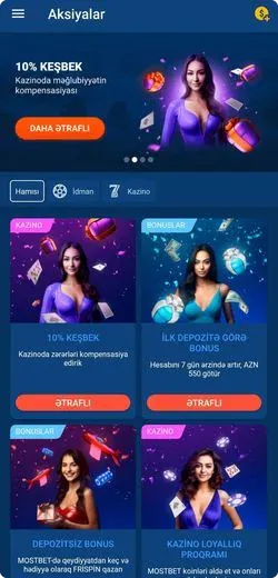 Bukmeker Mostbet apk yükle