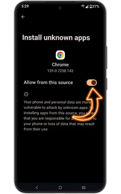 Adjust Security Settings