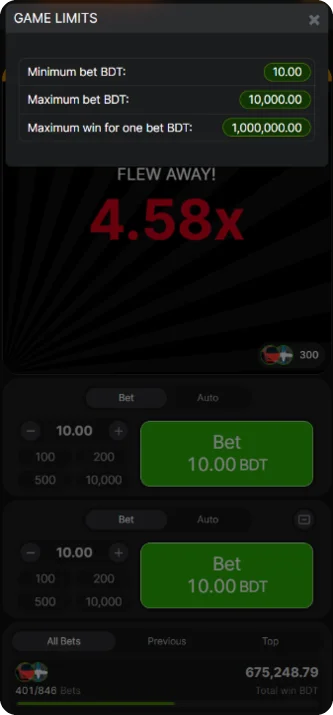Mostbet Aviator app game limits