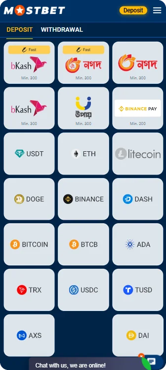 Mostbet Casino app deposit