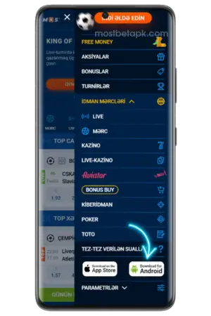 Yükləmələr Bölməsini Tapın Mostbet APP